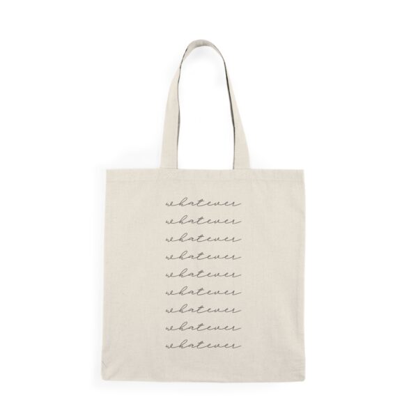 Whatever - Natural Tote Bag - Image 2