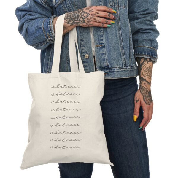 Whatever - Natural Tote Bag - Image 3