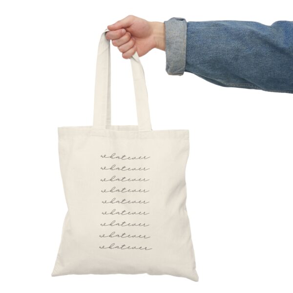 Whatever - Natural Tote Bag - Image 6