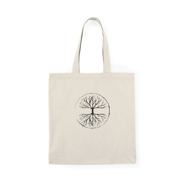 Tree in Circle - Natural Tote Bag