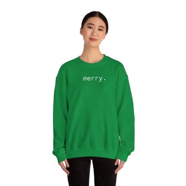 merry. Unisex Heavy Crewneck Sweatshirt - Dark Colours - Image 12