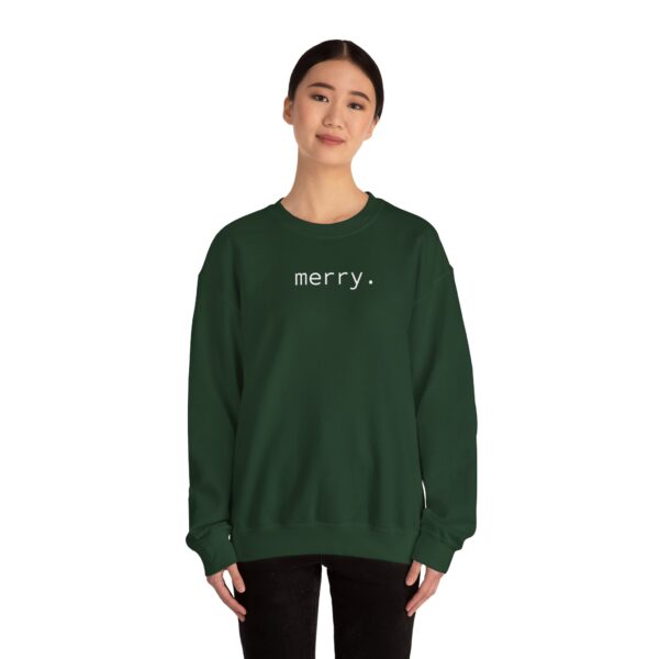 merry. Unisex Heavy Crewneck Sweatshirt - Dark Colours - Image 8