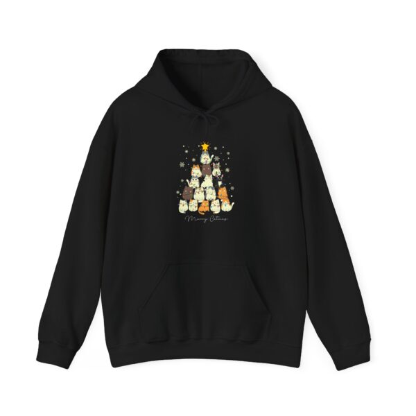 Merry Catmas - Unisex Hooded Sweatshirt - Dark Colours