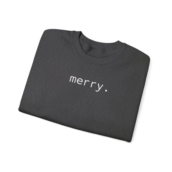 merry. Unisex Heavy Crewneck Sweatshirt - Dark Colours - Image 15