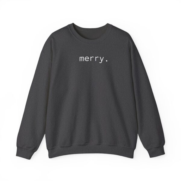 merry. Unisex Heavy Crewneck Sweatshirt - Dark Colours - Image 13