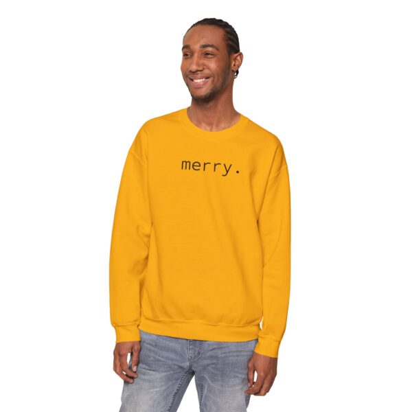 merry. - Seasonal Sweatshirt: Unisex, Heavy blend - Light Colours - Image 8