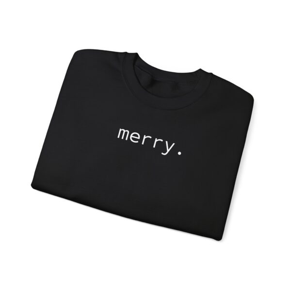 merry. Unisex Heavy Crewneck Sweatshirt - Dark Colours - Image 3