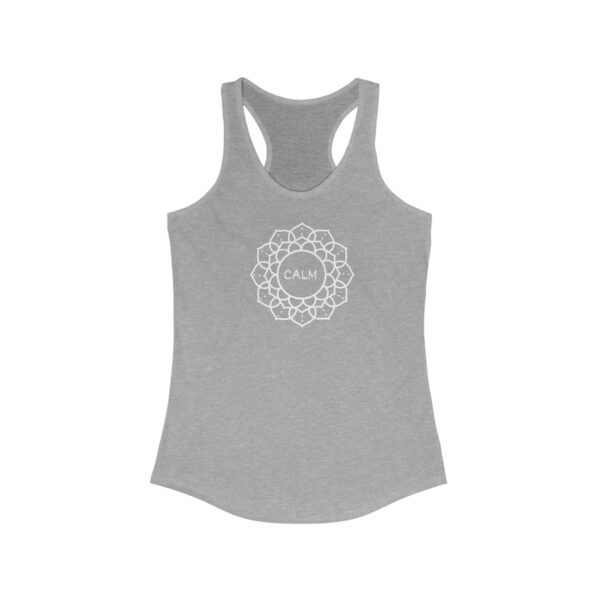 Calm - Women's Ideal Racerback Tank - Dark Colours - Image 3