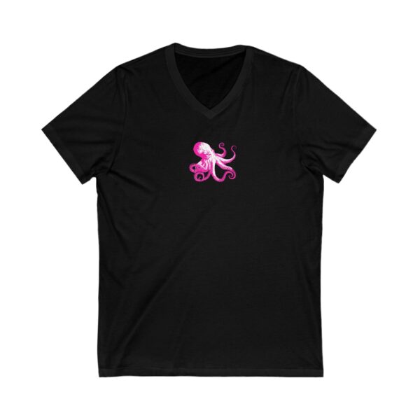 Pink Octopus Unisex V-Neck T-Shirt