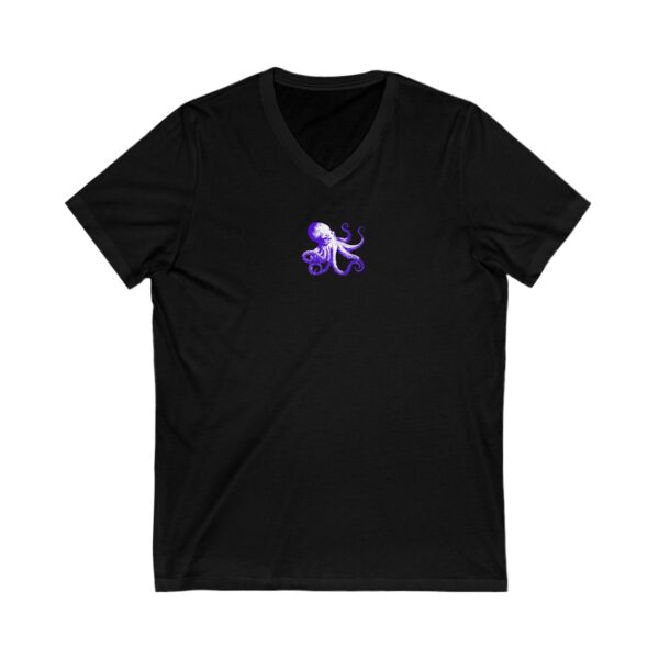 Purple Octopus Unisex V-Neck T-Shirt