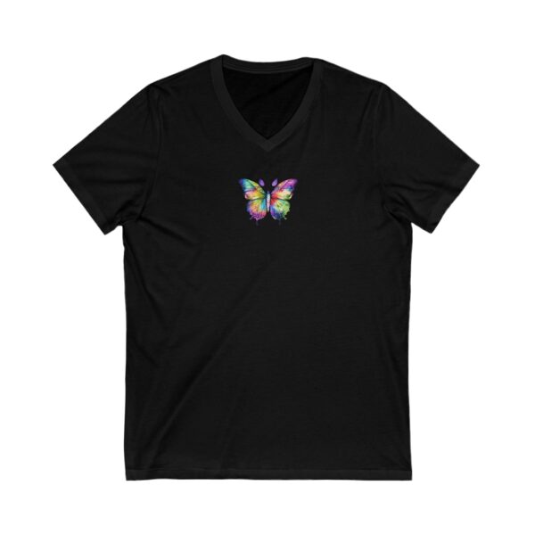 Colourful Butterfly Unisex V-Neck T-Shirt