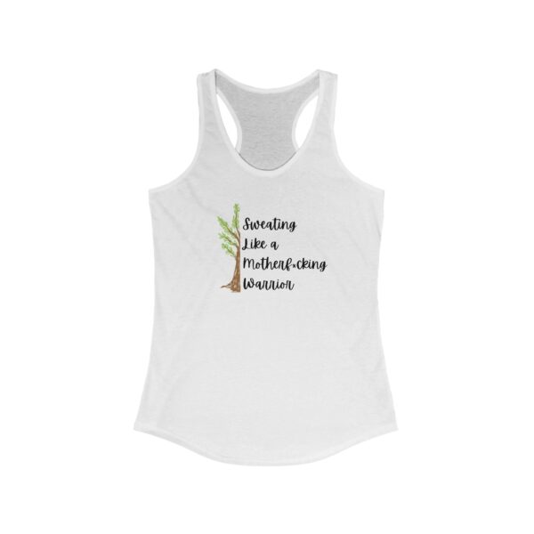 Sweating Like A Motherf*cking Warrior - Women's Ideal Racerback Tank - Light Colours
